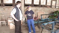 Bauernhof Action mit dem dicken Chef und der jungen Mitarbeiterin